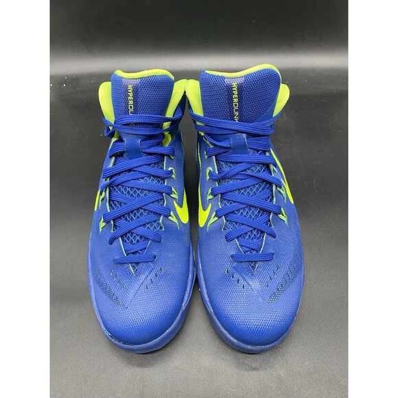 Nike Lunar Hyperdunk 2014 Blue Green Basketball Sneaker Youth Size 7Y 654252-400 - Picture 3 of 7